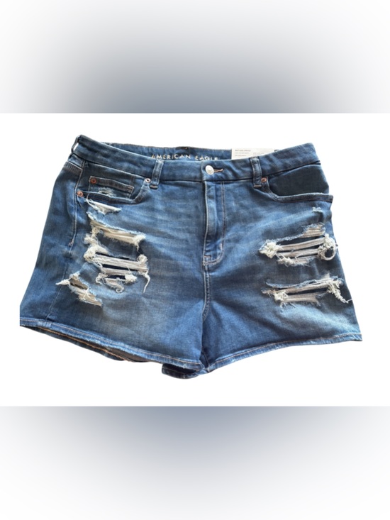 American Eagle Outfitters Pants - NWT American Eagle Curvy High-Rise Shortie Distressed Jean Shorts - 16 / 33W